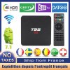 T95 S2 Smart Iptv Box 4K Amlogic S905W Media Player Android 7.1 France Arabic French Smart ip tv set top box with 1 Year Code IPTV Subscription