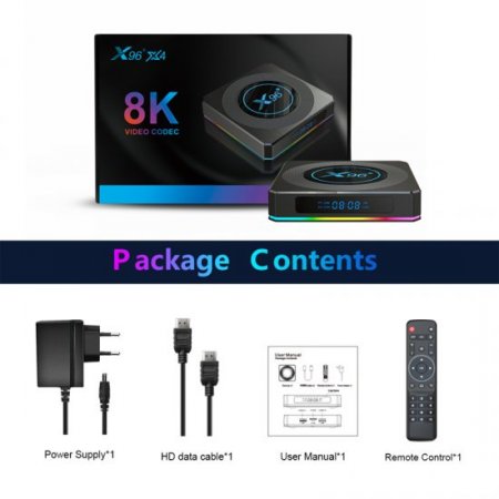 2022 X96X4 4gb 64gb Amlogic S905X4 Tv Box Android 11 2.4G/5G Wifi Smart Tv Box Android Wifi 1000M Media Player 8k X96X4 Ship from france