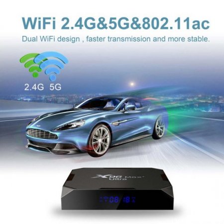 X96 MAX Plus Ultra 8K Smart TV Box Android 11.0 Amlogic S905X4 Quad Core AV1 2.4&5G Dual Wifi BT 4.X H.265 X96Max Plus Set top box 2022