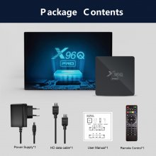 X96Q Pro Android 10.0 TV BOX Allwinner H313 Quad Core 2.4G&5Ghz Dual Band-wifi Media Player 4K Smart TV Set top Box PK X96 Q