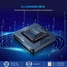 X98H Allwinner H618 4k HDR Android 12.0 tv box 4GB 32GB BT5.X 2.4G 5.8GHZ Dual wifi Smart TV media player box