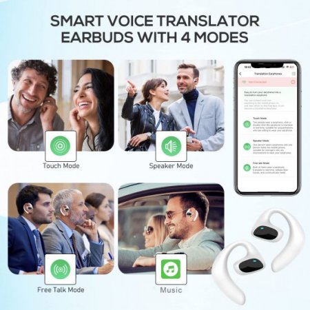 Best Electronic Foreign Language Translators Real-time 144 Language Translate earbuds Smart Instant Translator Device