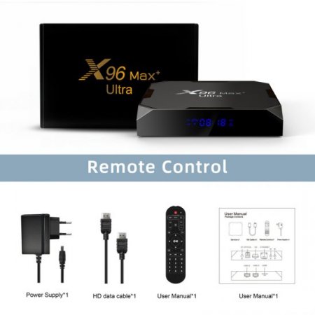 X96 MAX Plus Ultra 8K Smart TV Box Android 11.0 Amlogic S905X4 Quad Core AV1 2.4&5G Dual Wifi BT 4.X H.265 X96Max Plus Set top box 2022