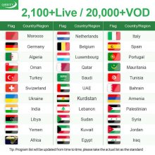 IPTV BOX Leadcool R2 QHDTV IPTV France Arabic French Android 9.0 smart tv box media player 4K support 2.4g wifi Amlogic S905W set-top box Leadcool R2 With 1Year Code IPTV Subscription