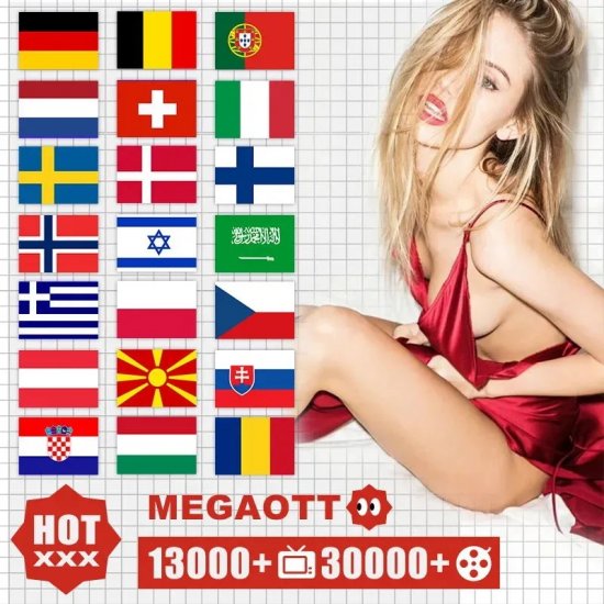 12 Months Megaott World IPTV Hot IPTV M3U Code for Smart tv IPTV Smarters pro IOS Android Devices