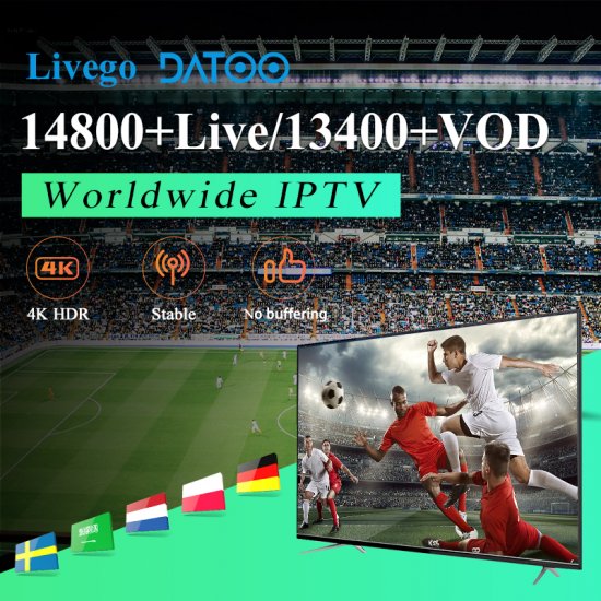 Top 4k Livego URL Global 12 Months IPTV Europe EXYU Nordic Europe German Norway Sweden Israel IPTV Smarters Pro Xtream Android Code Datoo Free test IPTV Subscription