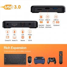 HK1R1 Mini Android 10.0 IPTV BOX Iptv France RK3318 4g 64g 32g Support 2.4G/5G Wifi Cortex-A53 Media Player Ship From France HK1 Box With 1 Year Code IPTV Subscription