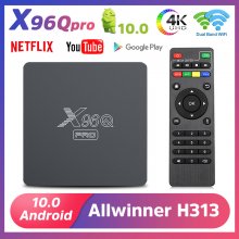 X96Q Pro Android 10.0 TV BOX Allwinner H313 Quad Core 2.4G&5Ghz Dual Band-wifi Media Player 4K Smart TV Set top Box PK X96 Q